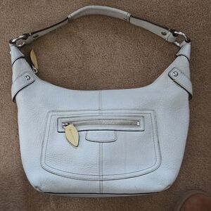Coach White Leather Shoulder Bag